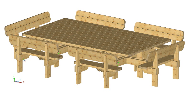 table picnic bois